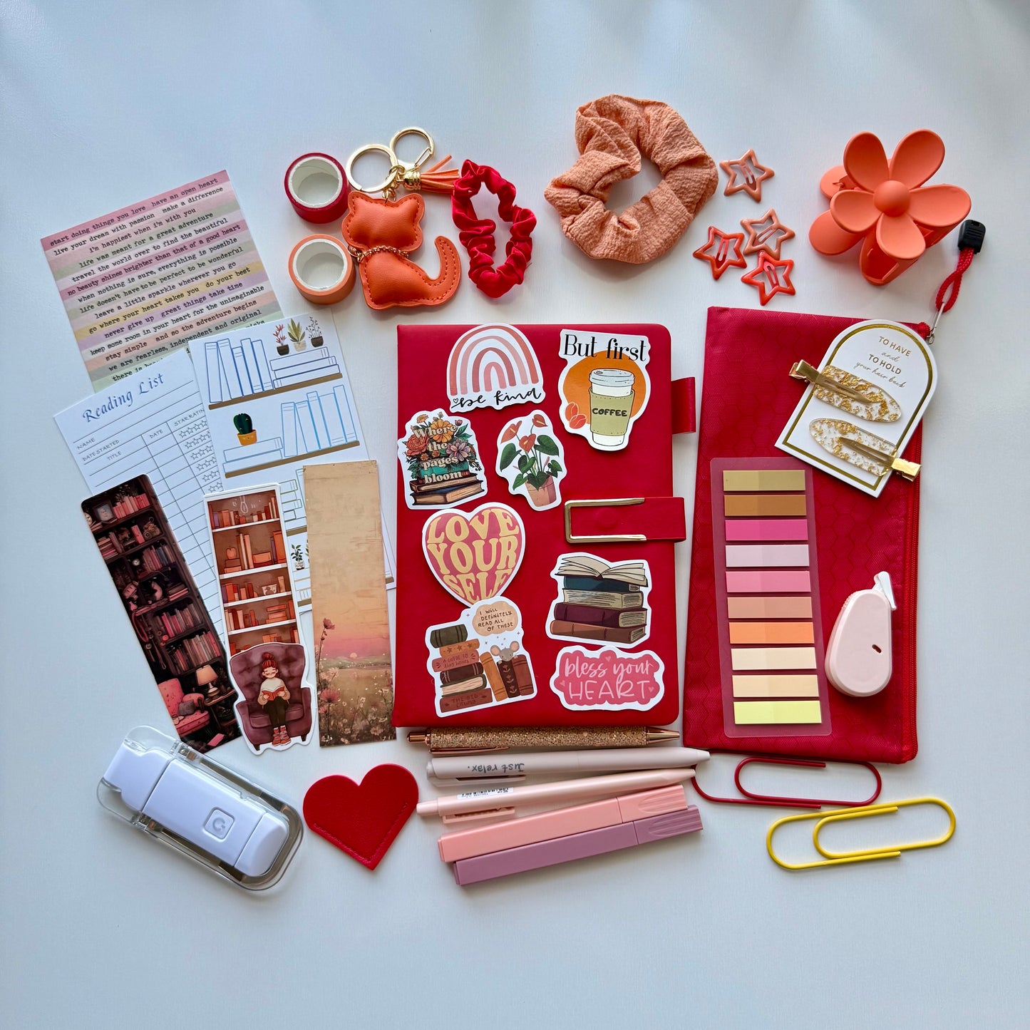 Bookish Bundle-Red and Orange
