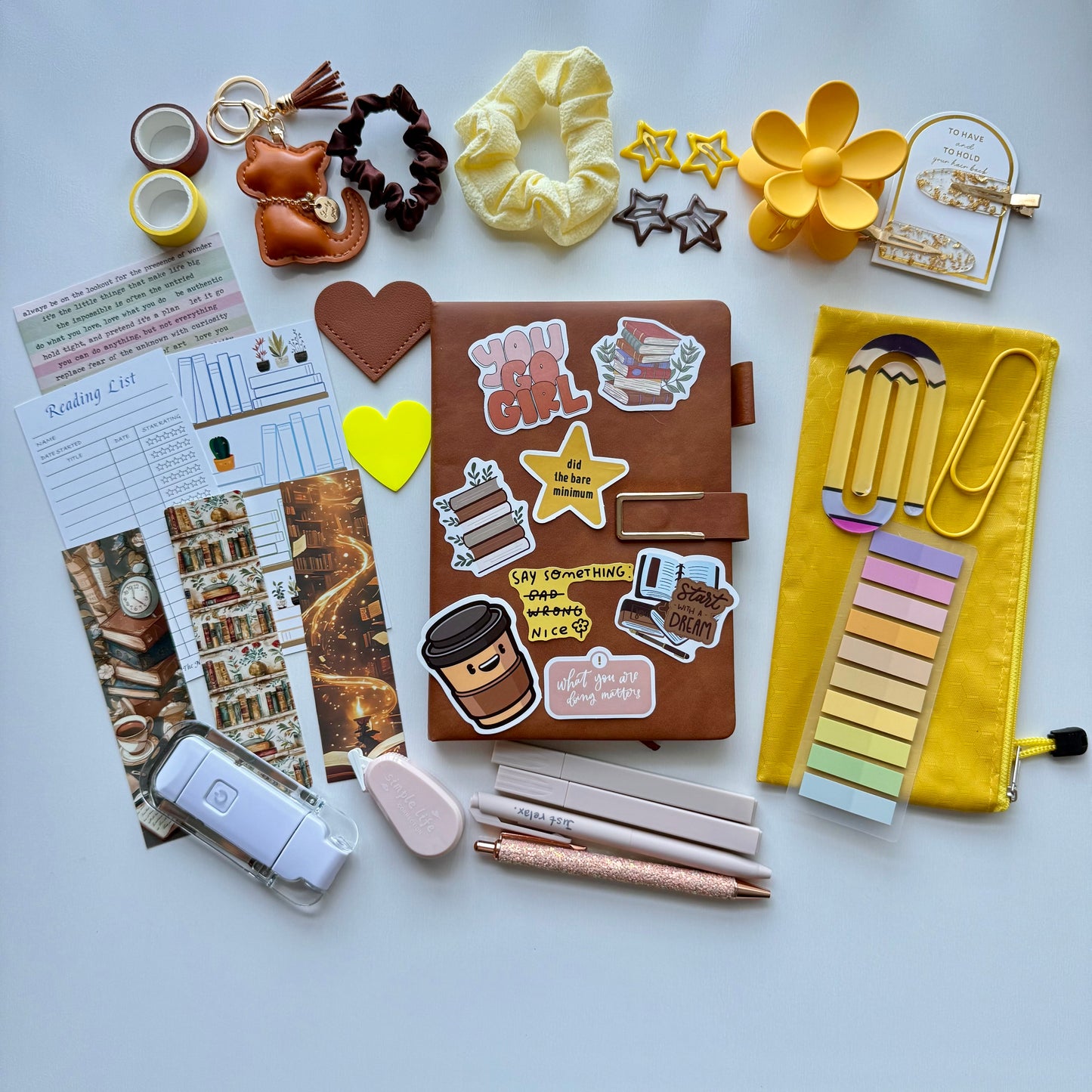 Bookish Bundle-Brown and Yellow