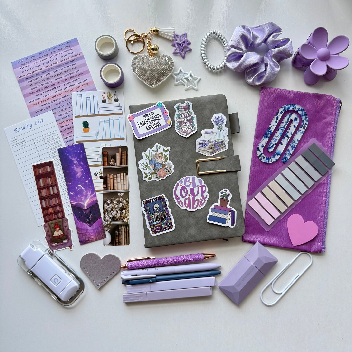 Bookish Bundle-Purple and Gray